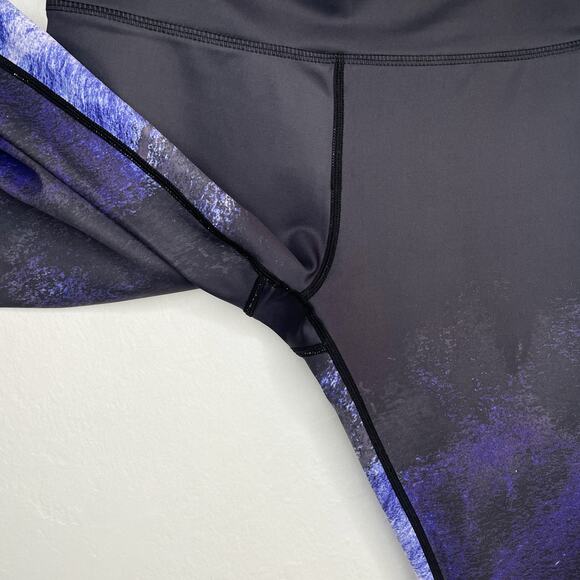 Vie Active Rockell Ocean Galaxy Ombre Mid Rise Full Length Leggings Tights Small - Picture 11 of 14